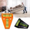 【ThinkWay】LILLAUO Plastic T-type Level Measure Scope Precision Precision Fixing Horizontal Bubble Spirit Level Triangle Level Measuring Tool MeasuringKit. 