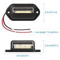 2Pcs 12V LED Number License Plate Light for Car Boats Motorcycle Automotive Aircraft RV Truck Trailer Exterior Lamps. 