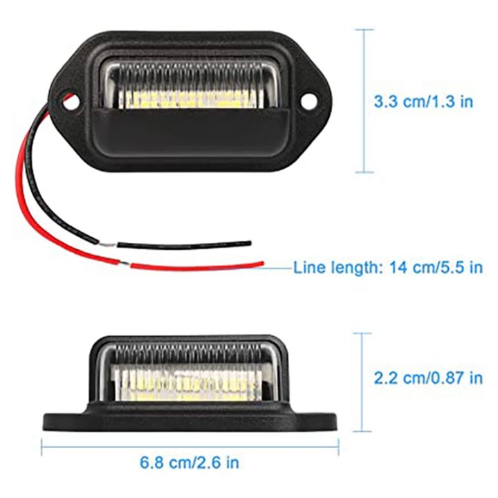 2Pcs%2012V%20LED%20Number%20License%20Plate%20Light%20for%20Car%20Boats%20Motorcycle%20Automotive%20Aircraft%20RV%20Truck%20Trailer%20Exterior%20Lamps%20-%20Image%208