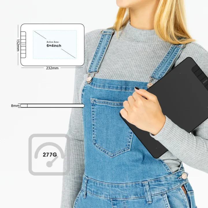VEIKK%20VK640%206%20x%204%20inch%20Professional%20OSU%20Tablet%20Digital%20Drawing%20Writing%20Pad%20Graphic%20Tablet%20with%20Passive%20Pen(16384%20Levels%20Pressure%20Sensitivity)%20-%20Image%203