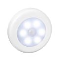 Upgraded Version  Motion Sensor Light 6 LEDS Wireless Round Motion Sensor LED Night Light Cordless Battery-Powered LED Night LightBedside Lights. 