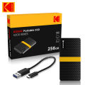 Kodak X200 Portable SSD 2TB 1TB USB 3.1 Type C External Drive Hard Disk 512GB 256GB Solid State Drive For PS4 Laptop Macbook PC. 
