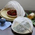 Bamboo Woven Basket Anti-Mosquito Net Fruit Vegetable Basket Dustpan Tent Basket Tray Portable Outdoor Picnic Mesh Net Cover. 