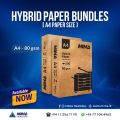 A4 HYBRID PAPER 80 GSM - 2500 SHEETS IN A PACK (500 X 5 Packets). 