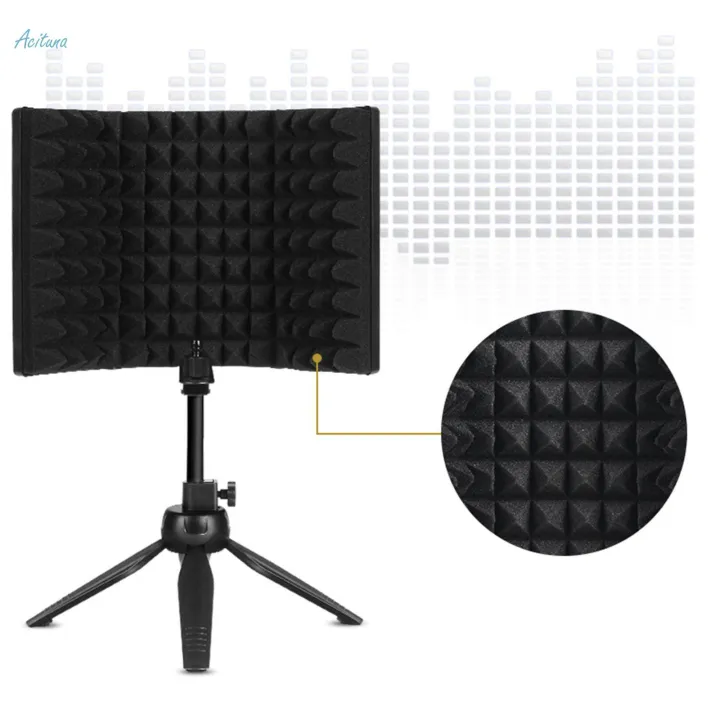 Foldable%20Compact%20Microphone%20Isolation%20Shield%20with%20Tripod%20Stand,%20Studio%20Mic%20Sound%20-%20Image%207