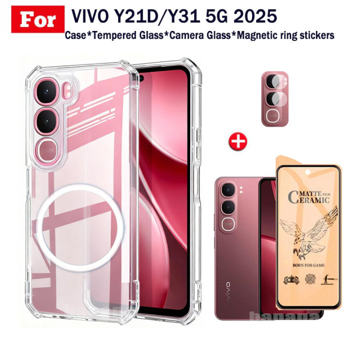 Vivo%20Y21D%20Transparent%20TPU%20Shockproof%20Phone%20Case%20With%20Magnetic%20Wireless%20Charging%20Sticke%20for%20Vivo%20Y21T%20Y21S%20Y21A%20Y20%20Y20I%20Y20S%20Anti%20Spy%20Privacy%20Tempered%20Glass%20+%20Lens%20Film%20-%20Image%205