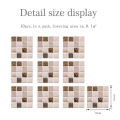10pcs Tile Stickers 3D Mosaic Crystal Tile Stickers Glass Tiles DIY Waterproof Self-adhesive Wall Stickers PVC Home Decoration. 