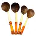 4Pcs Kithul Wood Spoon Set Wooden Kitchen Utensils Set. 