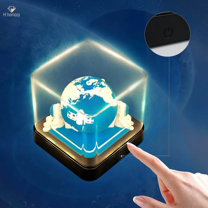 Earth%203D%20Calendar%20Time%20Piece%20Calendar%202024%20with%20Light,%20Notes%20Notepad,3D%20Memo%20Pad%20Paper%20Calendar%20Art%20-%20Image%202