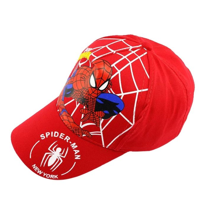 Disney%20Anime%20Cute%20Spiderman%20Kids%20Hats%20For%20Boys%20Girls%20Summer%20Autumn%20Baby%20Baseball%20Cap%20Children's%20Hip%20Hop%20Sun%20Hat%20Child%20Visor%20Caps%20-%20Image%203