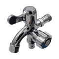 1 in 2 out Water Tap Bathroom 1l2inch Wall Mounted Wash Basin Mop Pool Faucet. 