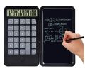 Rechargeable Calculator with LCD Notepad, 12-Digit Large Display Office Desk Calcultors with Erasable Writing Table, Calculator Writing Tablet 6.5in LCD Chargeable Portable Paperless Drawing, Calculator with 6.5 Inch LCD Writing Tablet. 