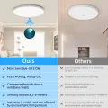 LED Radar Sensing Ceiling Lamp Intelligent Panel Lights 20W 30W Motion Sensor Lamp Hallways Corridor Aisle Stairways Home Ceiling Light. 