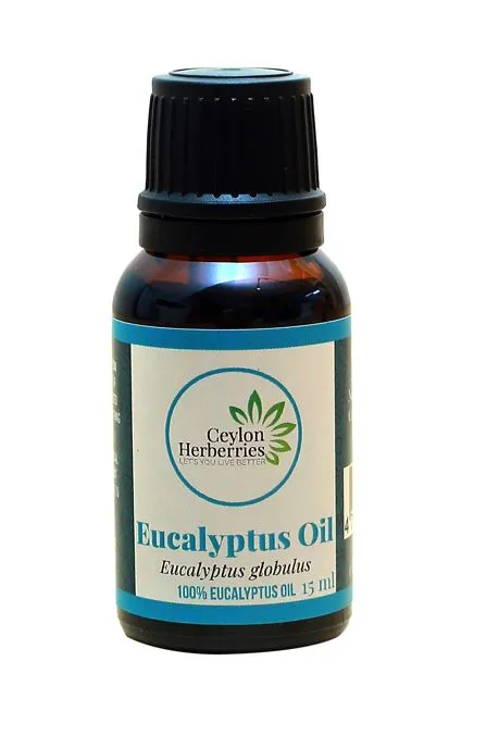 Ceylon Herberries Eucalyptus Essential Oil (Available In 15 Ml And 30 Ml Bottles)