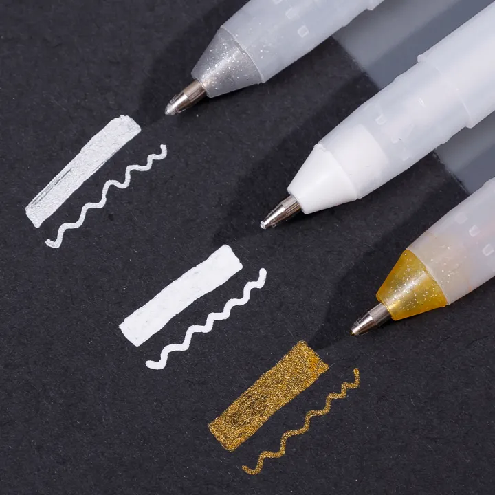 1/3PCS%20Silver%20Gold%20White%20Gel%20Pen%20set%20Highlight%20Paint%20White%20Marker%20Pen%200.8mm%20Fine%20Tip%20Refill%20Rod%20for%20Student%20Drawing%20Art%20Writing%20Supplies%20-%20Image%207