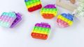 Kawaii Notebook Pop Its Notebook Silicone Pop Cover Note Pads Fidget Sensory Toys Mini Journal School Supplies Cute Writing Book. 
