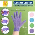 Exfoliating Bath Glove, Double Sided Scrubber Mitt For Glowing Skin. 