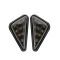2 Pcs Flush Mount Triangle-Shaped LED Turn Signal Light, 12V Motorcycle Turn Signals Light for Suzuki Honda Yamaha. 