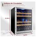 Industrial Air Cooling Glass Door Wine Display Cooler. 