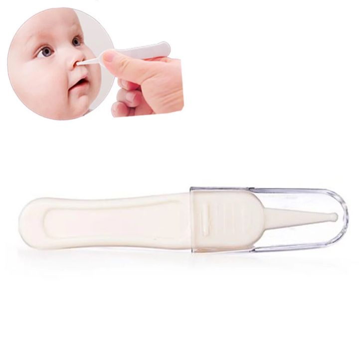 2PCS%20Baby%20Safe%20Nose%20Clean%20Clip%20Tweezers%20Ear%20Nose%20Clean%20Navel%20Tweezers%20Baby%20Care%20Cleaner%20(White)%20-%20Image%204