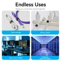 Vention Self-adhesive Velcro tape USB Cable Protector Hook  Loop Cable Tie Wire Cord Management. 