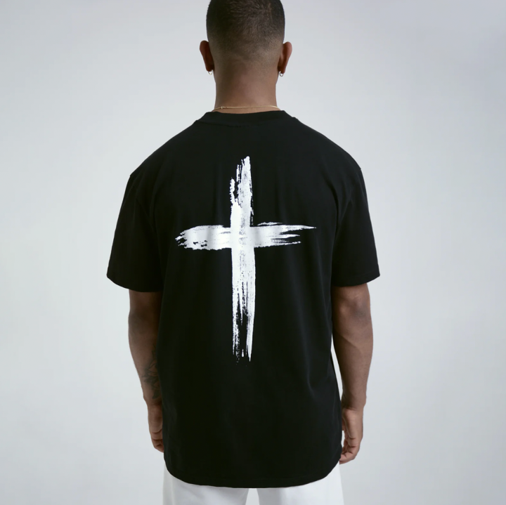 Cross%20printed%20unisex%20T-shirt%20-%20Image%202