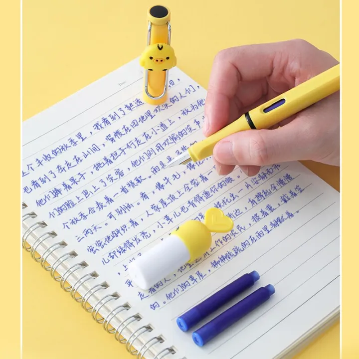 1PC%20AIHAO%20MS017%20Rilakkuma%20Blue%20Erasable%20Ink%20Set%20Fountain%20Pen%20Student%20Office%20Stationery%20Supplies%20Ink%20Pens%20For%20Writing%20Kawaii%20-%20Image%204