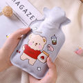1PC Kawaii 350ml Plush Hand Warmer Cute Cartoon Girl Heart Y2k Carry-On Water-Filled Hot Water Bag Keep Warm. 