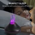 Kinscoter Volcanic Aroma Diffuser Essential Oil Lamp USB Portable Air Humidifier with Color Flame Night Light. 