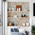 【HOT】 Watercolor Floral Peel And Stick Wallpaper Waterproof Self Adhesive Home Decor Chic Vinyl Floral Cabinet Sticker. 
