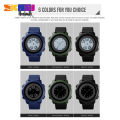 【ZIME】SKMEI 1571 Men's Casual Innovation Display Switching Watch Dual Time Date Hourly Chime Timed Reminder 50m Waterproof LED Backlight. 