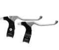 Bicycle Brake Front and Rear Lever Set Full Alloy, Half Alloy and PVC for BMX, Sport, Lady and Mountain Bicycles. High Quality Durable Left and Right Brake Lever Pair. 