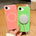 Luxury Chic Jelly Liquid Silicone For Magsafe Magnetic Case For iPhone 16E 16 15 14 13 12 11 Pro Max Plus Shockproof Matte Cover. 