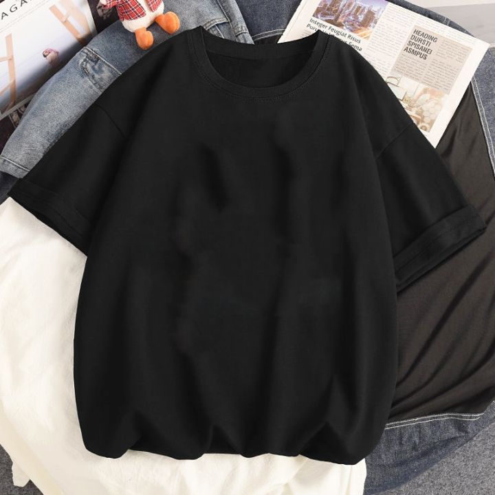 Women%20T-Shirts%20Cartoon%20Couple%20Print%20Short-sleeved%20T-shirt%20Female%20Harajuku%20with%20Style%20Couple%20Loose%20Streetwear%20y2k%20Clothes%20Tops%20-%20Image%203