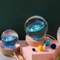 Crystal Ball 3D Night Light - Glowing Planetary Galaxy Lamp for Home Decor and Wonderful Gifts. 