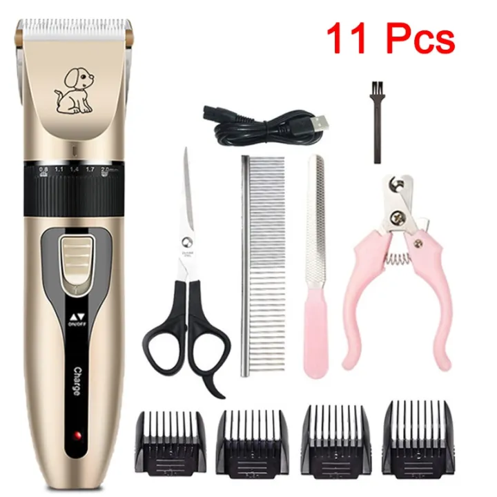 transparent%20bag%20Professional%20Cat%20Dog%20Hair%20Clipper%20Grooming%20Kit%20Rechargeable%20Pet%20Hair%20Trimmer%20Shaver%20Set%20Animals%20Hair%20Cutting%20Machine%20Low-Noise%20-%20Image%207