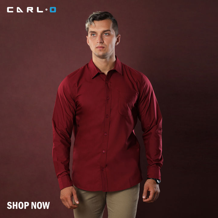 Maroon Party Wear Shirt