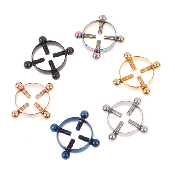 2Pcs%20Round%20Nipple%20Piercing%20Jewelry%20Non%20Piercing%20Nipple%20Ring%20Fake%20Screw%20Nipple%20GENGLI%20-%20Image%207