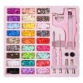 Snaps Fasteners Kit, Snap Buttons T5 with Installment Tool Kit Colorful Plastic Snaps for Sewing Clothing Crafting. 
