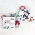 Baby Kids Fabric Books Early Learning Educational Cloth Book 0-12 Months Develop Cognize Animal Tails Reading Toy. 