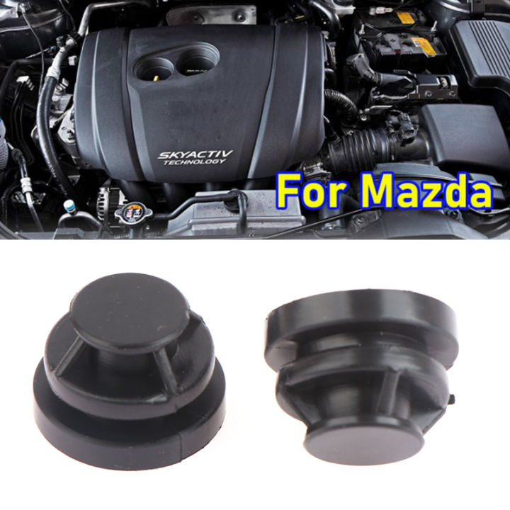 2Pcs Compatible With Mazda Axela Atenza CX4 CX5 Engine Upper Cover Trim Rubber Grommet Mount Bush Buffer Sleeve Pad Guard Plate Cushion