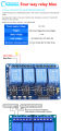 4 Channel 5V Relay Module with optocoupler Relay Output. 