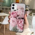 Yinuoda Elegant Pink Purple Peony Flower Onthe Vase Phone Case for iPhone 11 12 13 mini pro XS MAX 8 7 6 6S Plus X 5S SE 2020 XR. 