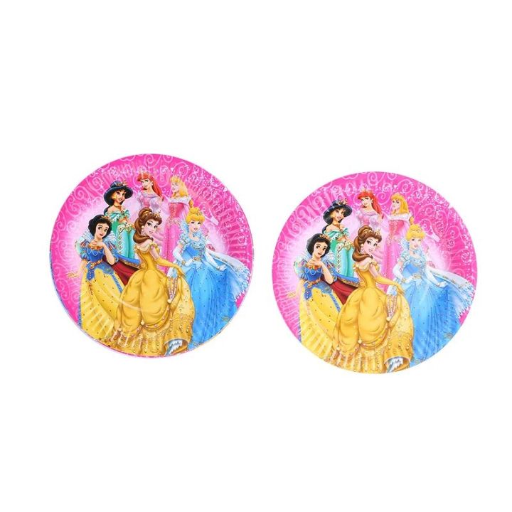paper%20plates%20Disney%20Princess%20Theme%20Disposable%20Tableware%20Girl%20Birthday%20Party%20Decoration%20Paper%20Plates%20Cups%20Banner%20Kids%20Baby%20Shower%20Favors%20SetParty%20Tableware%20-%20Image%205
