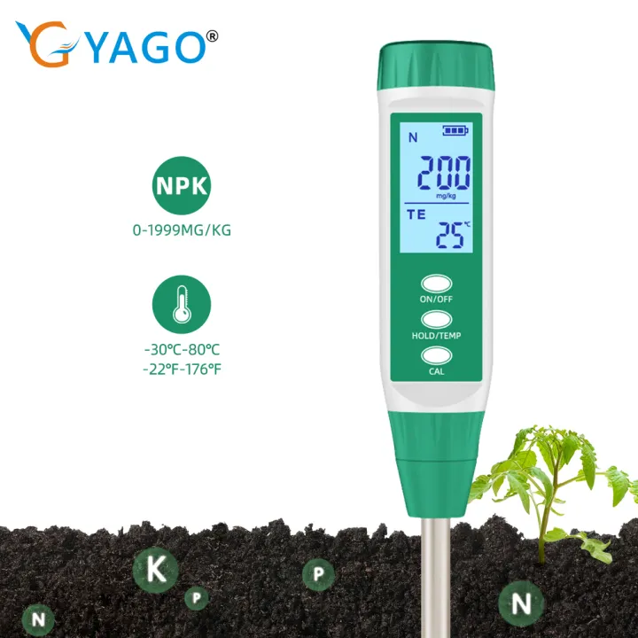 Digital Soil NPK Meter Quick-acting Nitrogen/Phosphorus/Potassium ...
