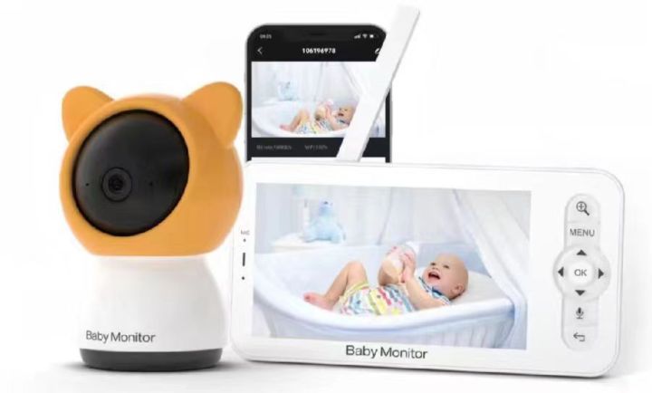 5"%20Video%20Baby%20Monitor%20with%20Phone%20App%20and%20Monitor,PTZ,2-way%20Talk,Night%20Vision,Lullabies,VOX%20Sound%20Detection,Feeding%20Reminder%20-%20Image%209
