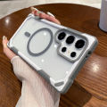 HOCE Armor Magnetic Phone Cases For Samsung Galaxy S24 Ultra S24 Plus MagSafe Case Soft Shockproof Bumper Clear Hard Back Cover. 