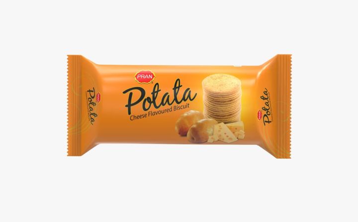Pran Potata Cheese Flavoured Biscuit original imported - 75Gm Each Pack