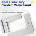 90 Degree Flat Edge Square Ruler Carpentry Square Woodworking Tools Metal Angle Measuring Tool Multi Try Square Gauge Set-Square. 