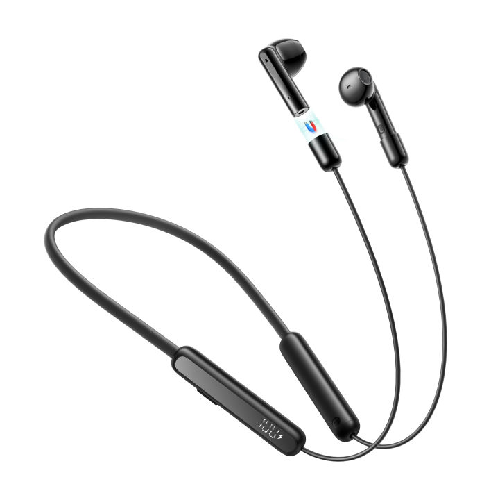 JOYROOM DS1 - Magnetic True Wireless Neckband Headphones-Black